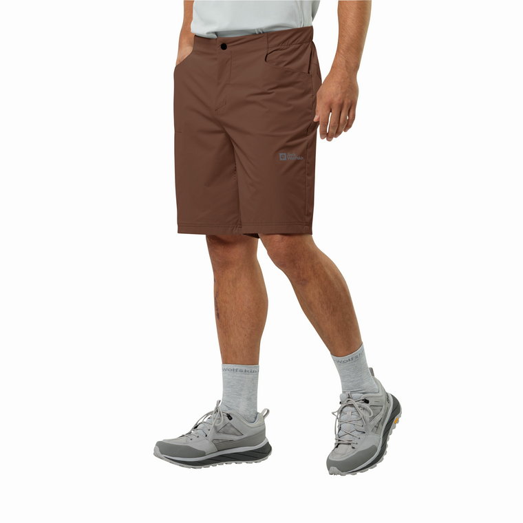 Męskie spodenki rowerowe Jack Wolfskin GRAVEX SHORTS M dark rust - 46