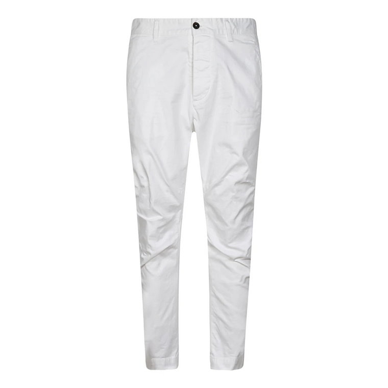 Spodnie Slim-fit z Bawełny Drill Dsquared2