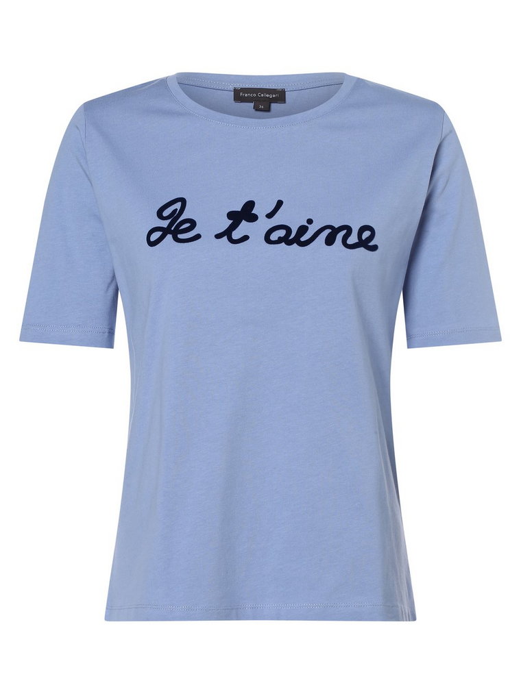 Franco Callegari - T-shirt damski, niebieski