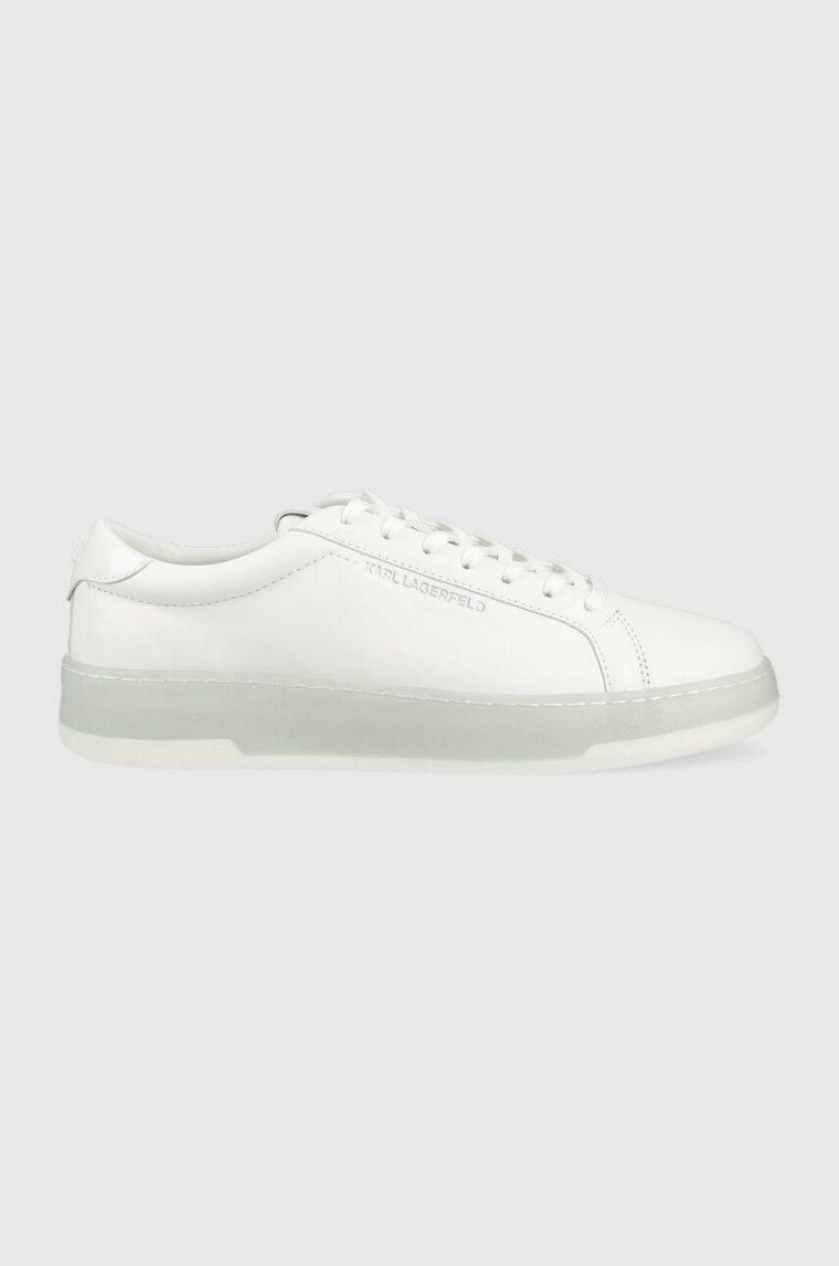 Karl Lagerfeld sneakersy skórzane KOURT III kolor biały KL51515