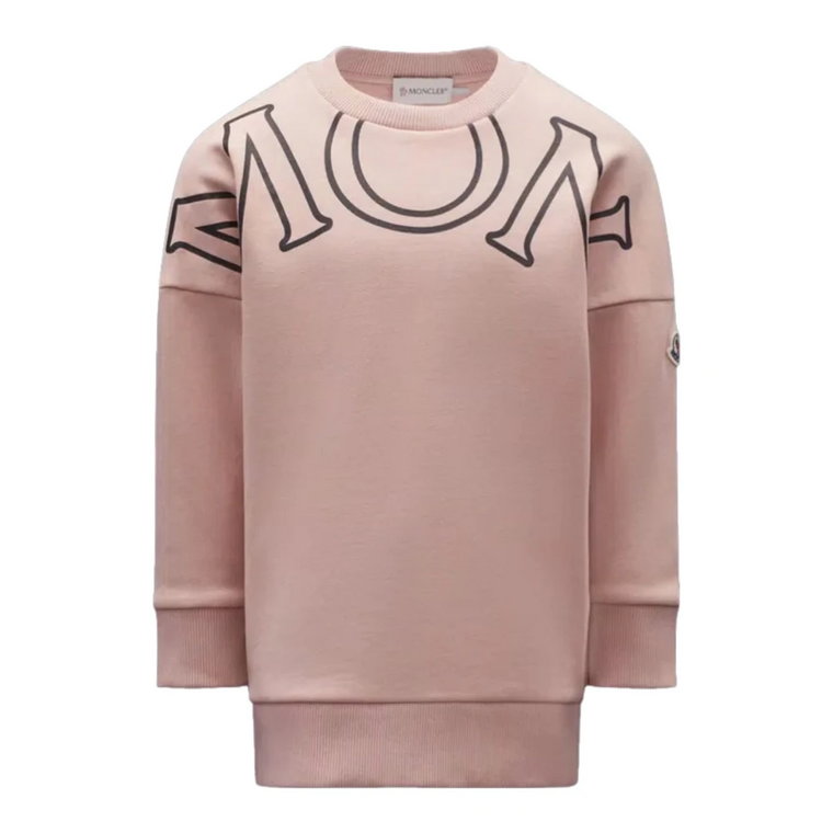 Różowy Sweter z Logo Moncler