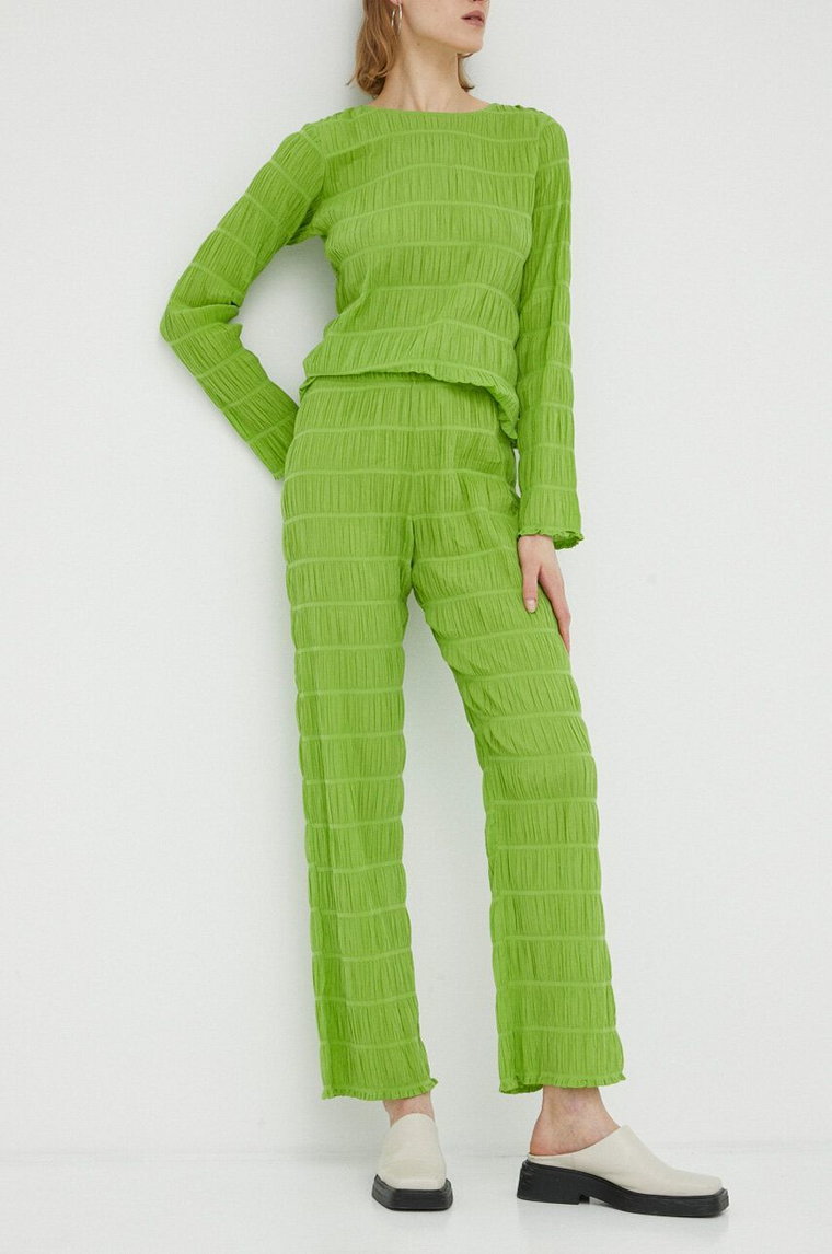 Résumé spodnie damskie kolor zielony