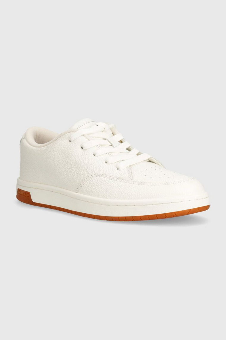 Kenzo sneakersy skórzane Dome Low Top Sneakers kolor biały FD65SN061L53.02