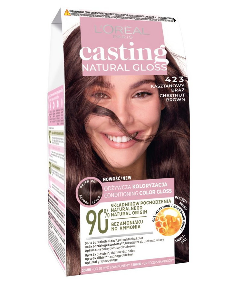 Casting Natural Gloss Farba do włosów 423 Kasztanowy Brąz