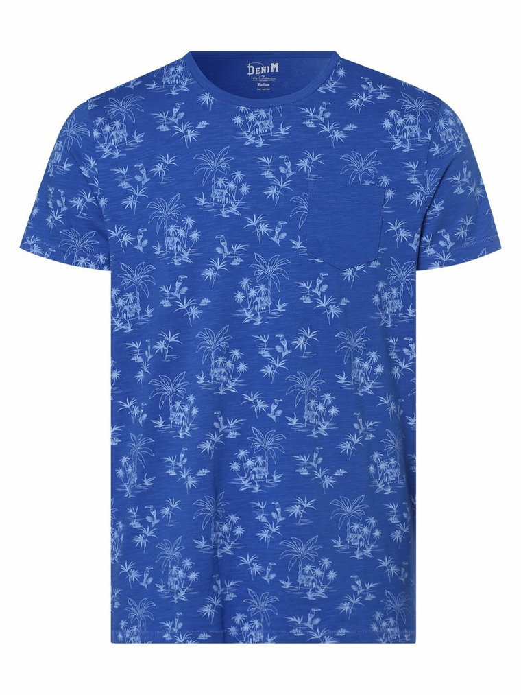 DENIM by Nils Sundström - T-shirt męski, niebieski