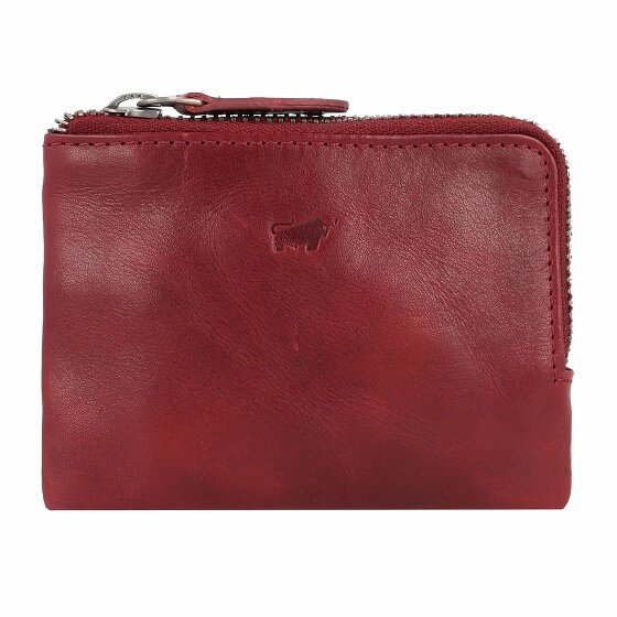 Braun Büffel Arezzo Portfel z kluczem Skórzany 11 cm rosso