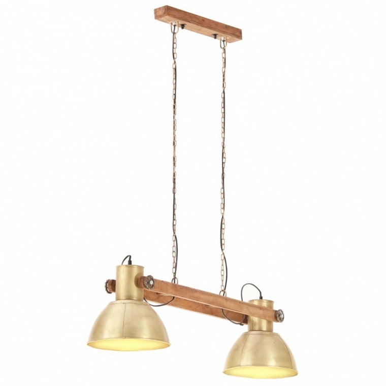 Industrialna lampa wisząca, 25 W, mosiężna, 109 cm, E27 kod: V-320526