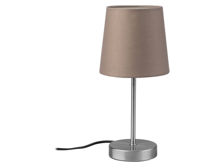 LIVARNO home Lampa stołowa LED z tekstylnym kloszem (Taupe)