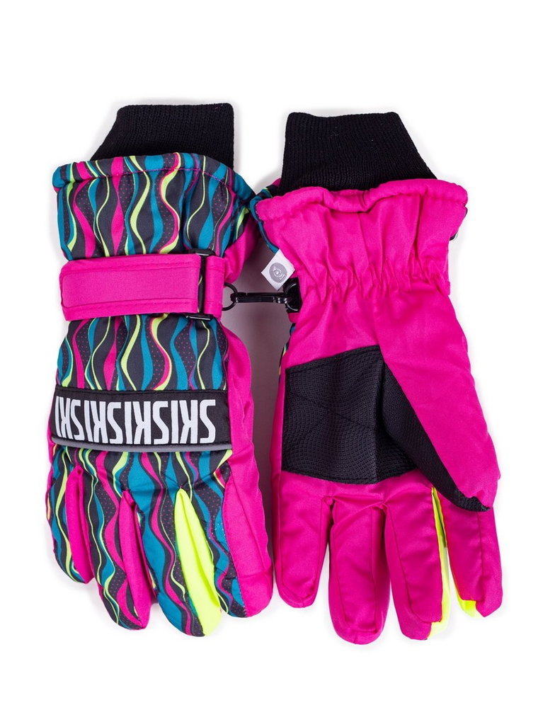 Rękawiczki Narciarskie Dziewczęce Pięciopalczaste Ski 16 Cm