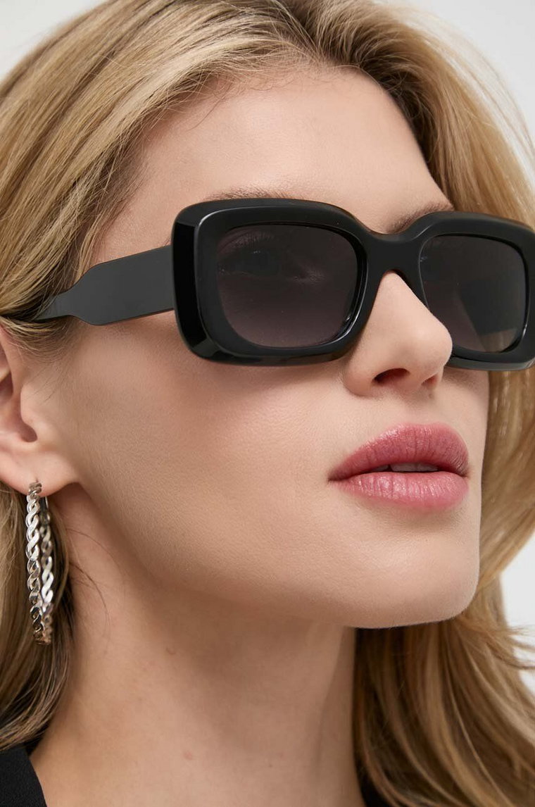 Chloé okulary przeciwsłoneczne damskie kolor czarny CH0188S