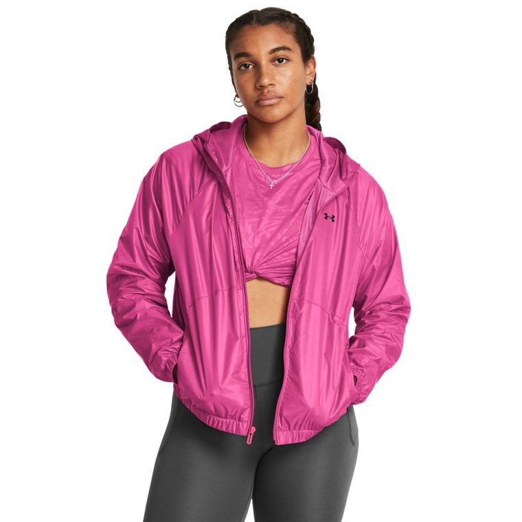 Damska kurtka treningowa Under Armour UA Sport Windbreaker Jkt - różowa