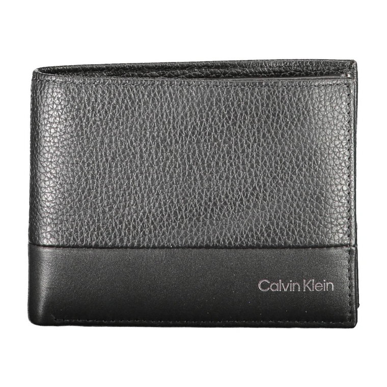 Black Leather Wallet Calvin Klein