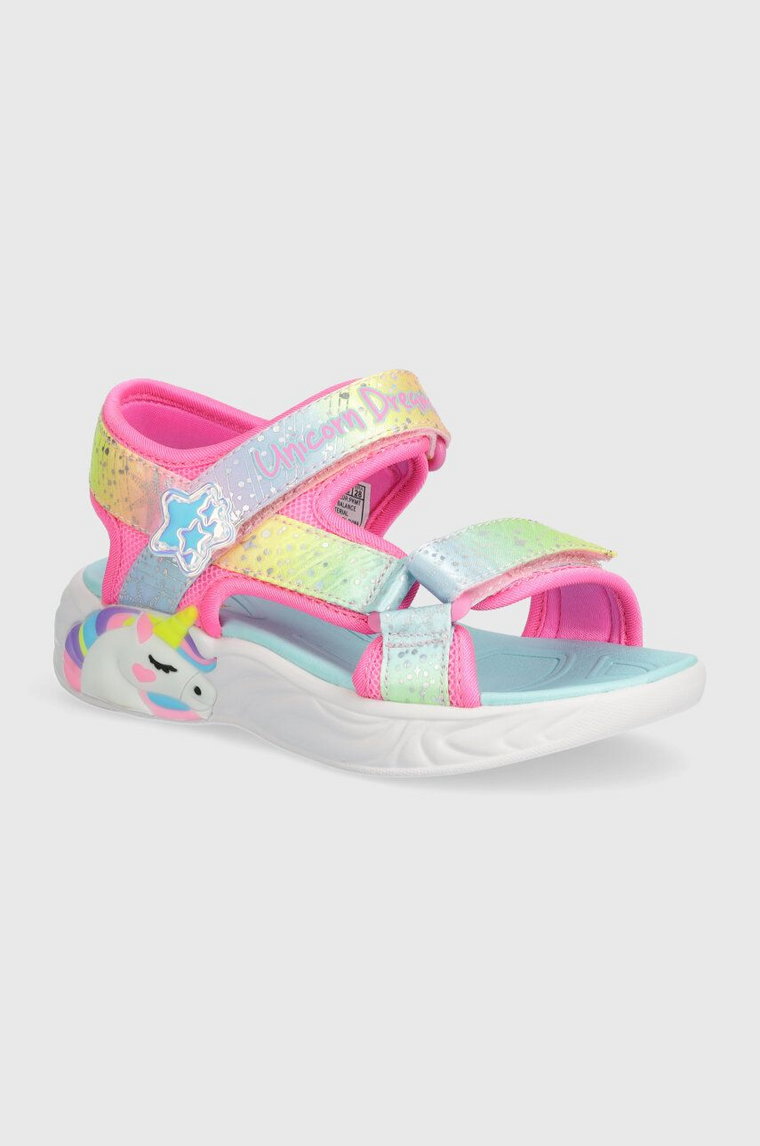 Skechers sandały dziecięce UNICORN DREAMS SANDAL MAJESTIC BLISS