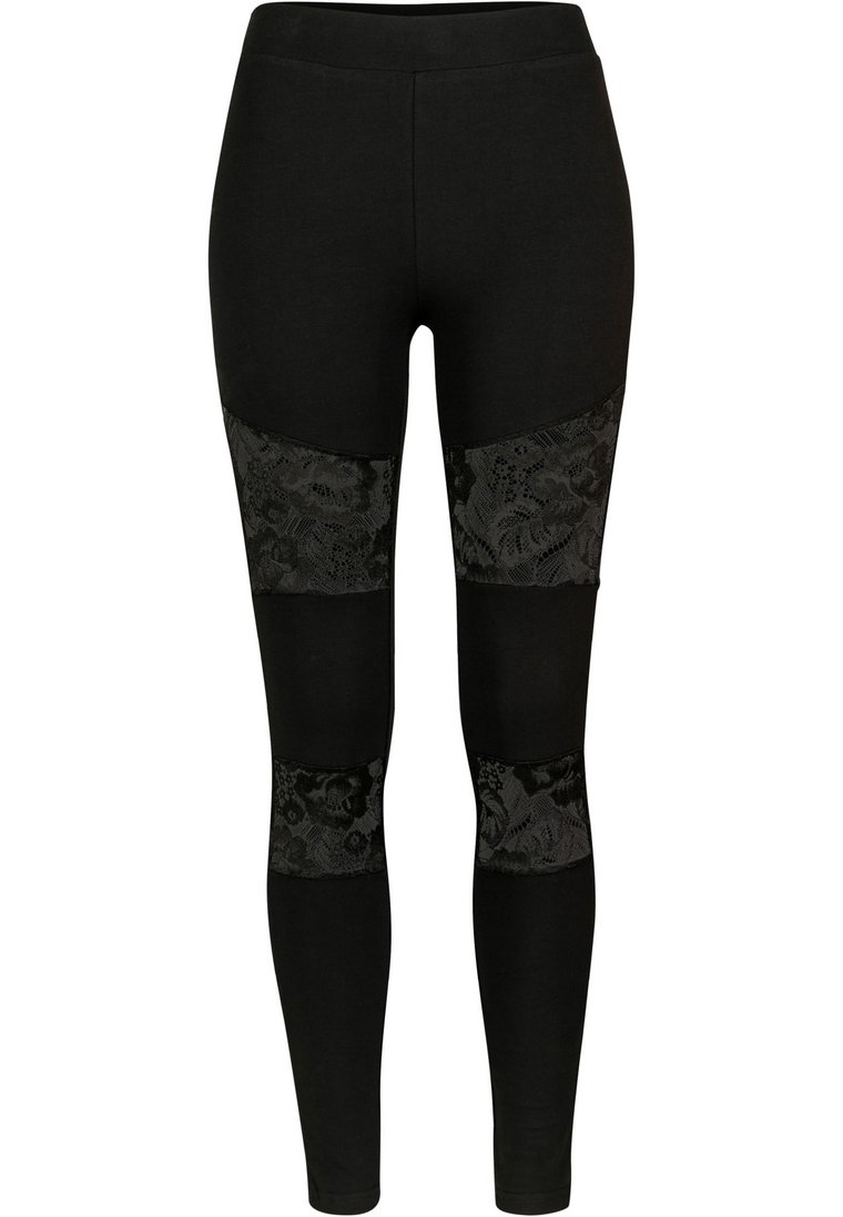 Spodnie Legginsy Damskie Czarne Urban Classics TB2593