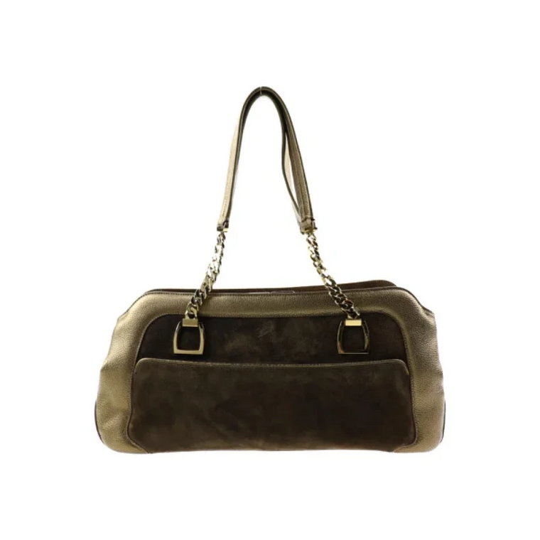 Pre-owned Suede shoulder-bags Cartier Vintage