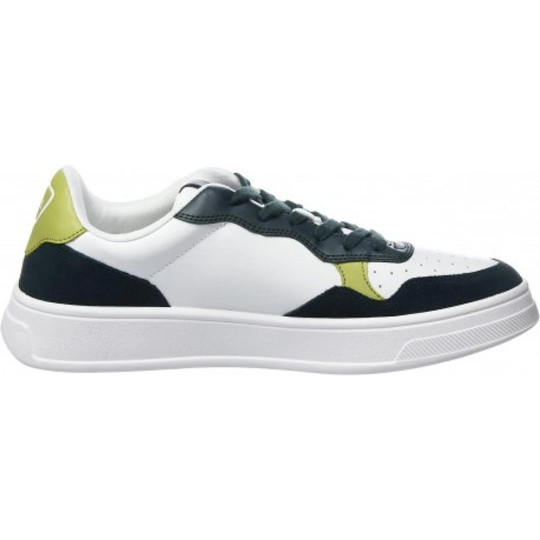 Białe-Zielone Techniczne Tkaninowe Sneakersy dla Mężczyzn Armani Exchange