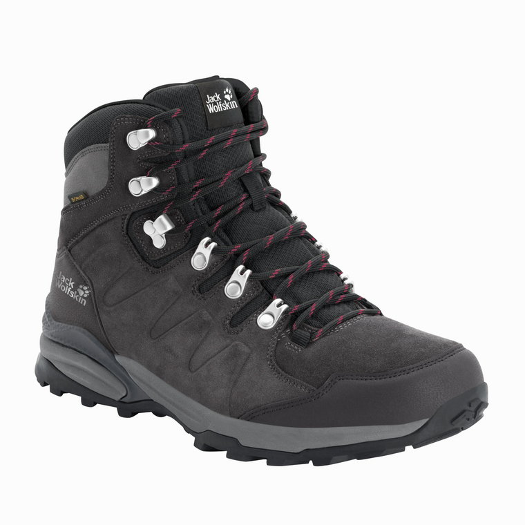 Damskie buty na wędrówki Jack Wolfskin REFUGIO TEXAPORE MID W Dark Steel / Purple - 36