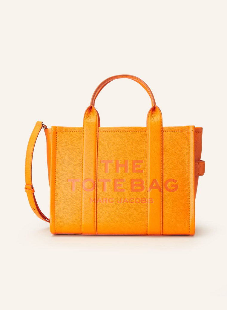 Marc Jacobs Torba Shopper The Medium Tote Bag Leather orange