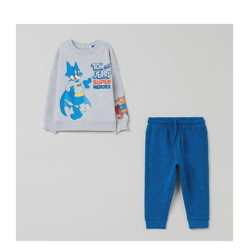Zestaw (bluza + spodnie) dziecięcy OVS 1842066 92 cm Grey (8056781774557). Komplety chłopięce