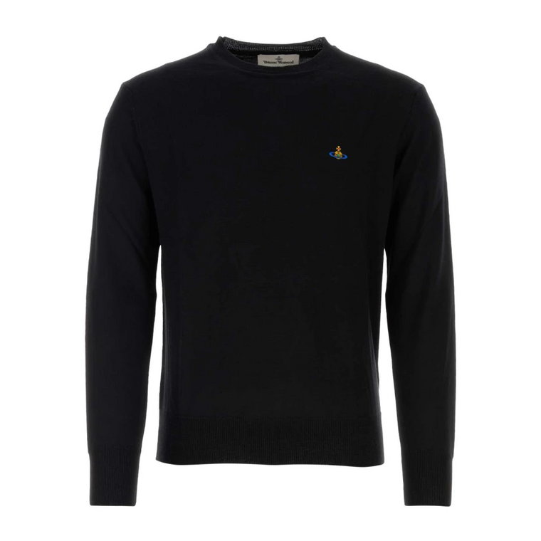 Czarny wełniany sweter - Stylowy i wygodny Vivienne Westwood