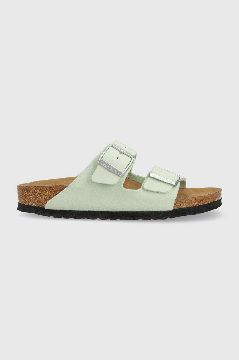 Birkenstock klapki Arizona damskie kolor zielony 1024092