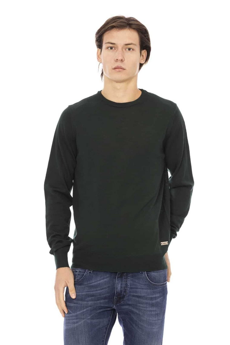Swetry marki Baldinini Trend model GC7937_TORINO kolor Zielony. Odzież męska. Sezon: Jesień/Zima