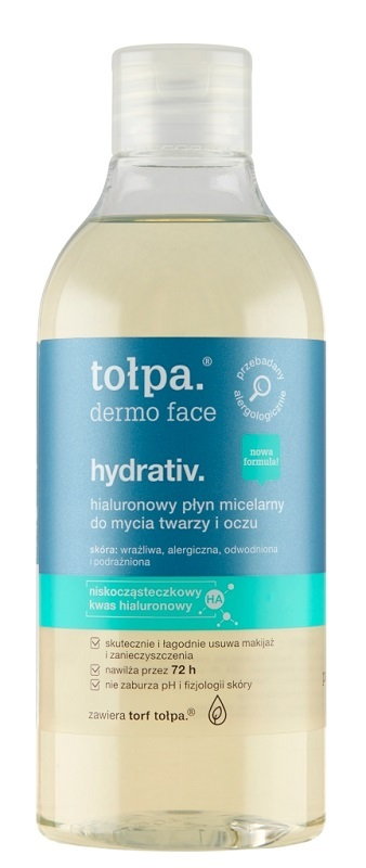 Tołpa Dermo Face Hydrativ - nawilżający płyn micelarny do mycia twarzy i oczu 400ml
