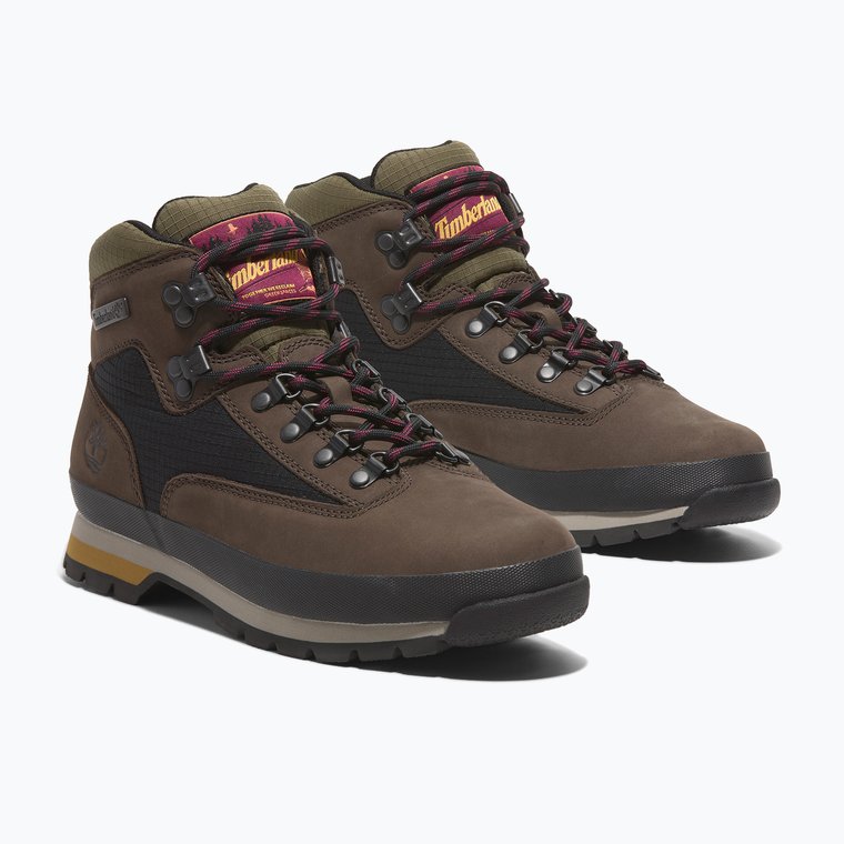 Buty męskie Timberland Euro Hiker Mid dark brown nubuck