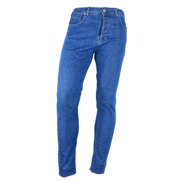 Męskie jasnoniebieskie jeansy Aquascutum