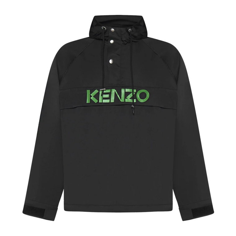 Kurtka z kapturem z logo Kenzo