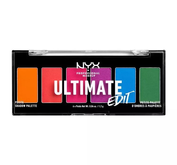 NYX PROFESSIONAL MAKEUP ULTIMATE EDIT PALETA CIENI BRIGHTS 6x1,2G