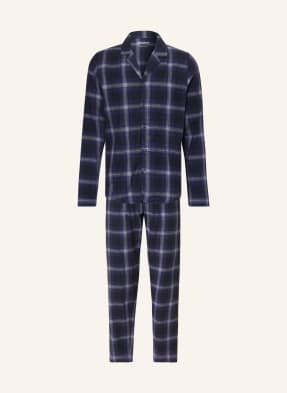 Schiesser Piżama Warming Nightwear blau