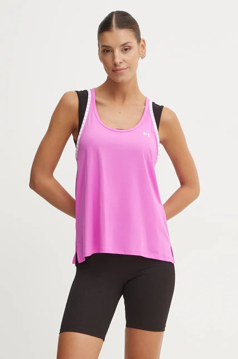 Under Armour top treningowy Knockout kolor fioletowy 1351596