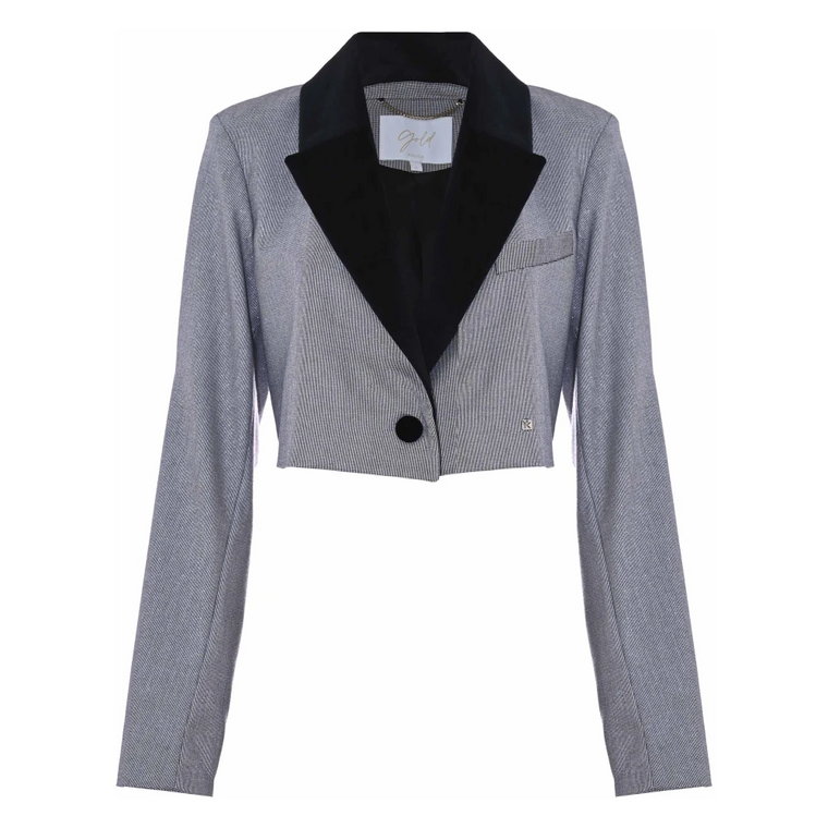 Elegant short jacket in shiny fabric Kocca