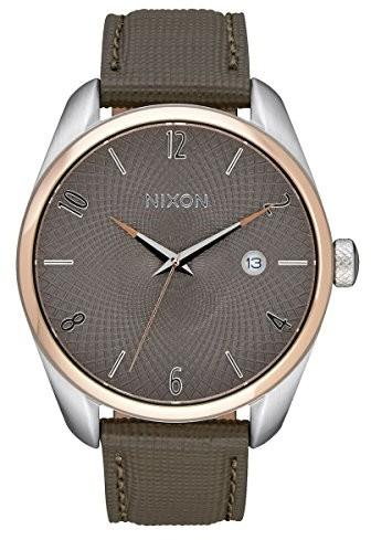 Nixon BULLET LEATHER ROSEGOLDTAUPE kobiety zegarek analogowy