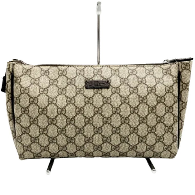 Pre-owned Canvas clutches Gucci Vintage