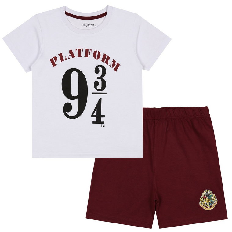 Harry Potter Platforma 9 3/4 Chłopięca piżama, letnia piżama dla chłopca 9 lat 134 cm
