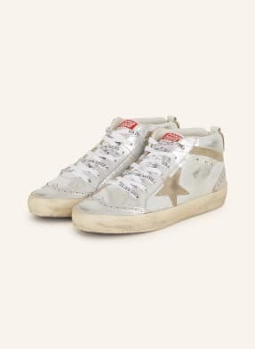 Golden Goose Sneakersy Mid Star silber