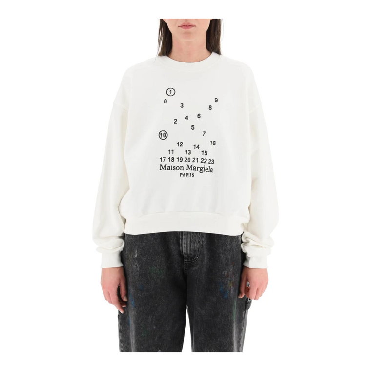 Bluza z numerem na logo Maison Margiela