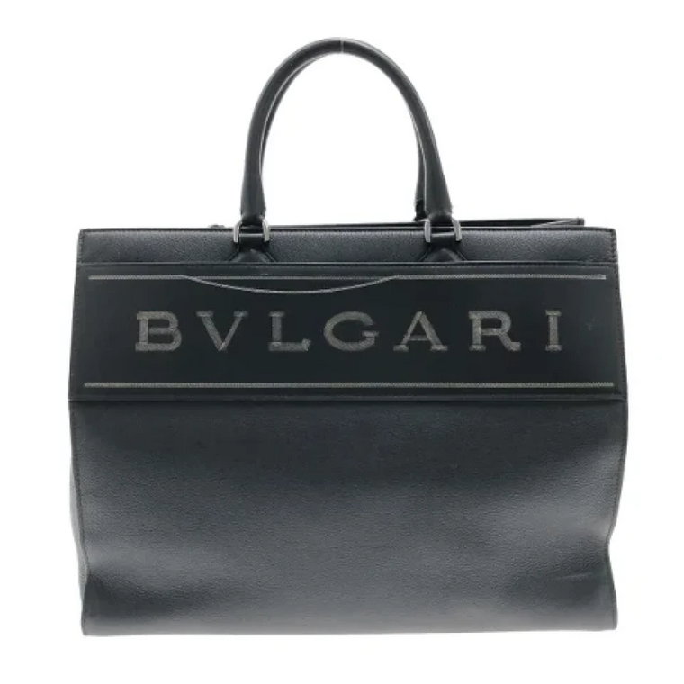 Pre-owned Leather handbags Bvlgari Vintage