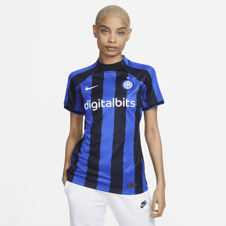 Damska koszulka piłkarska Nike Dri-FIT Inter Mediolan Stadium 2022/23 (wersja domowa) - Niebieski