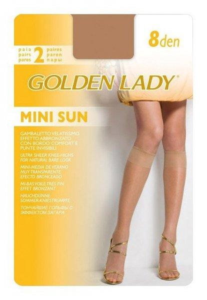 Golden Lady Mini Sun 8 den A'2 2-pack podkolanówki