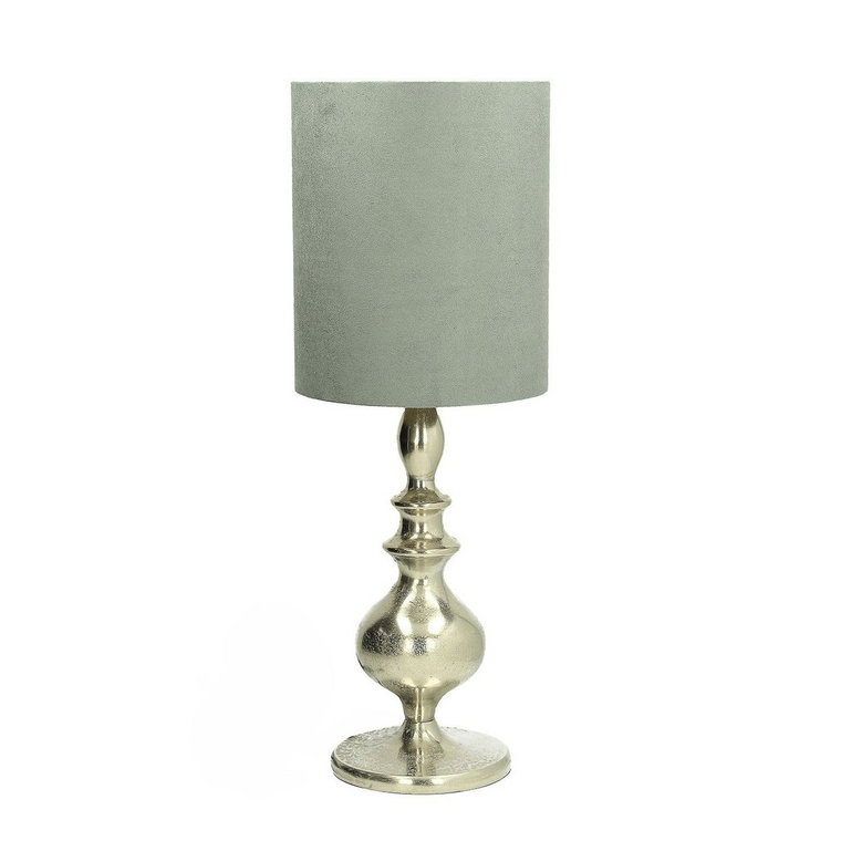 Lampa stołowa DEKORIA Narvik Grey, szara, 63x22 cm