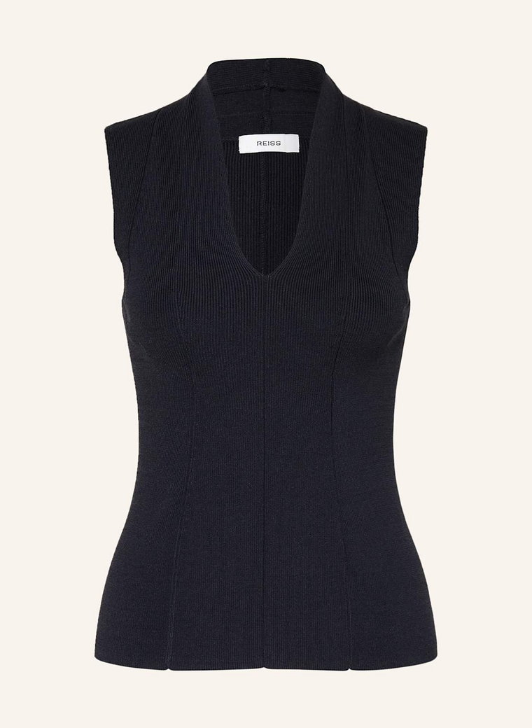 Reiss Top Z Dzianiny Kimmy blau