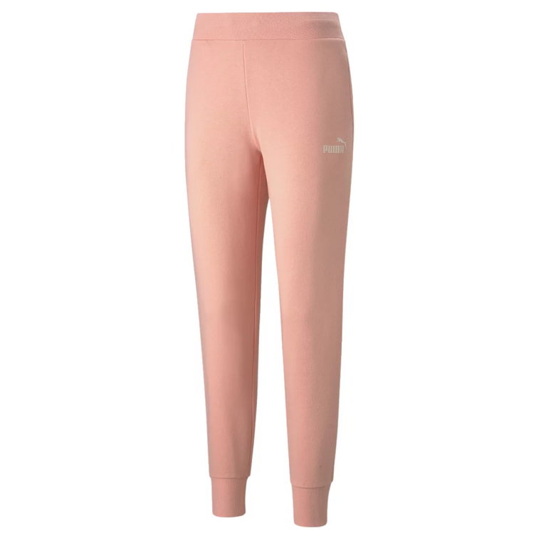 Puma Essential Logo Pants 586841-26, Damskie, Pomarańczowe, spodnie, bawełna, rozmiar: L