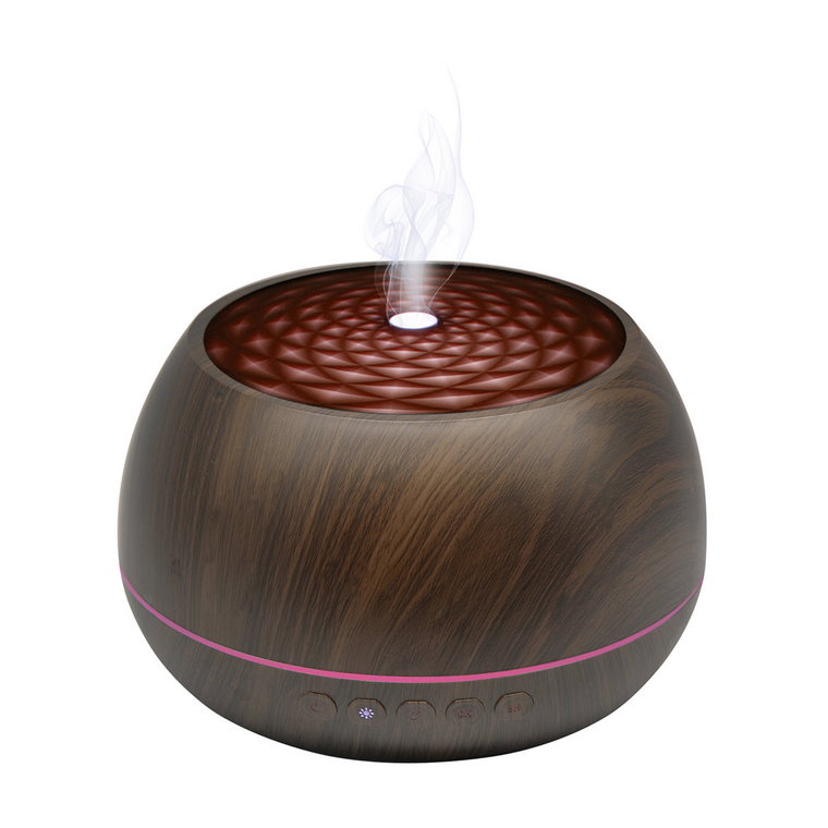 Lampka nocna LED z dyfuzorem aromatycznym PLATINET Aroma Diffuser Humidifier 1L, Dark Wood