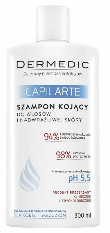 Dermedic Capilarte - szampon kojący do włosów i nadwrażliwej skóry 300ml