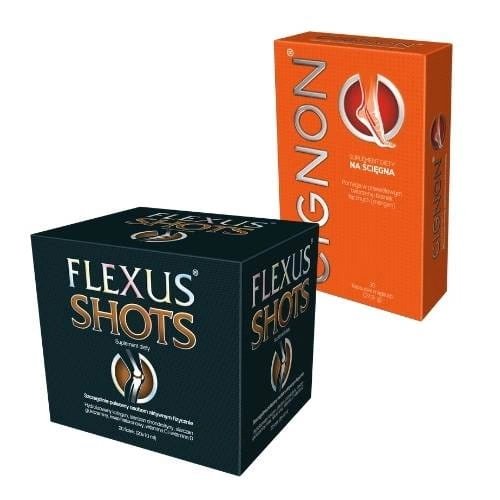 Zestaw Flexus Shots + Cignon - kolagen na stawy i ścięgna