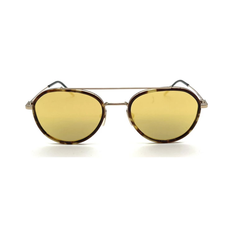 Brązowe Okulary Przeciwsłoneczne dla Mężczyzn Thom Browne