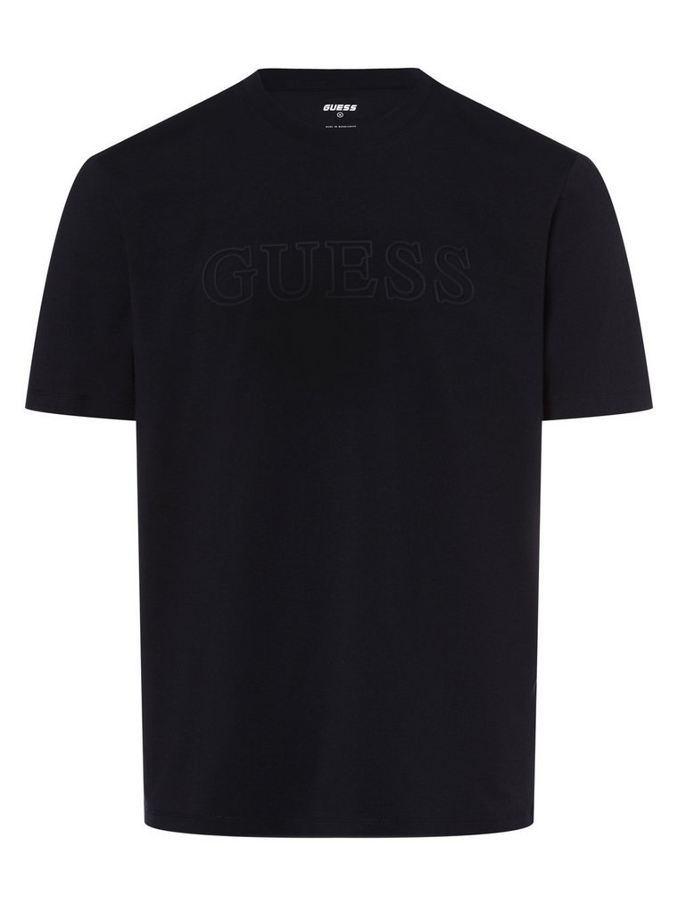 GUESS - T-shirt męski, niebieski